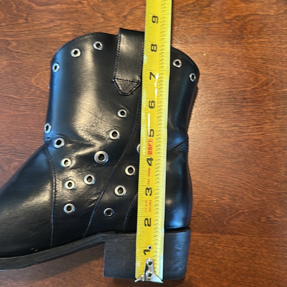 Frye Black Studded Ankle Boots - Picture 13 of 14